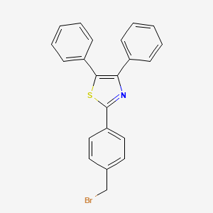 molecular formula C22H16BrNS B12639276 2-[4-(Bromomethyl)phenyl]-4,5-diphenylthiazole 