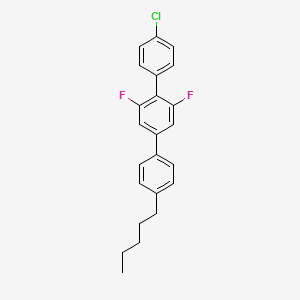 2-(4-Chlorophenyl)-1,3-difluoro-5-(4-pentylphenyl)benzene