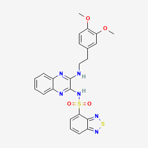 molecular formula C24H22N6O4S2 B12639302 C24H22N6O4S2 