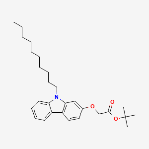 molecular formula C28H39NO3 B12639307 tert-Butyl [(9-decyl-9H-carbazol-2-yl)oxy]acetate CAS No. 920982-63-4