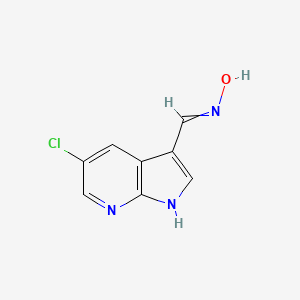 1H-Pyrrolo[2,3-b]pyridine-3-carboxaldehyde, 5-chloro-, oxime