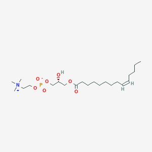 molecular formula C22H44NO7P B1263935 1-(9Z-十四碳烯酰)-sn-甘油-3-磷酸胆碱 