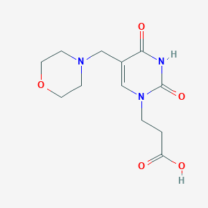 3-{5-[(Morpholin-4-yl)methyl]-2,4-dioxo-1,2,3,4-tetrahydropyrimidin-1-yl}propanoic acid