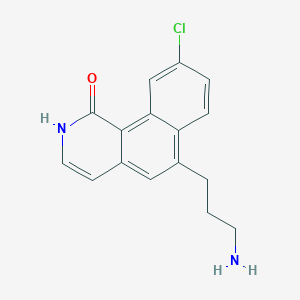 6-(3-aminopropyl)-9-chlorobenzo[h]isoquinolin-1(2H)-one