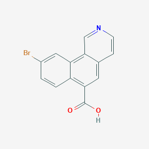 molecular formula C14H8BrNO2 B12639406 9-Bromobenzo[h]isoquinoline-6-carboxylic acid CAS No. 919293-20-2