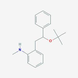 molecular formula C19H25NO B12639410 2-(2-tert-Butoxy-2-phenylethyl)-N-methylaniline CAS No. 919989-14-3