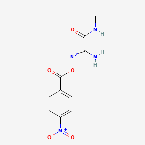 2-Amino-N-methyl-2-{[(4-nitrobenzoyl)oxy]imino}acetamide