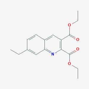 molecular formula C17H19NO4 B12639425 7-Ethylquinoline-2,3-dicarboxylic acid diethyl ester CAS No. 948290-64-0