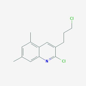 2-Chloro-3-(3-chloropropyl)-5,7-dimethylquinoline