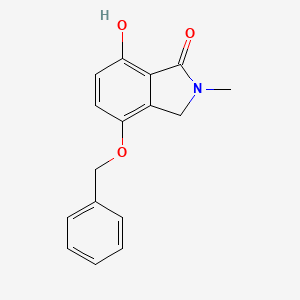 molecular formula C16H15NO3 B12639443 4-(Benzyloxy)-7-hydroxy-2-methyl-1-isoindolinone CAS No. 919800-49-0