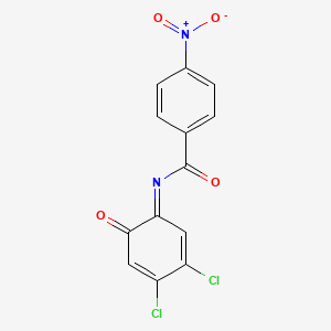 N-(3,4-Dichloro-6-oxocyclohexa-2,4-dien-1-ylidene)-4-nitrobenzamide