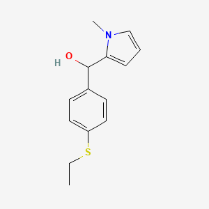 molecular formula C14H17NOS B12639451 4-Ethylthiophenyl-(1-methyl-2-pyrrolyl)methanol 