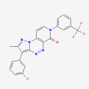 3-(3-chlorophenyl)-2-methyl-7-[3-(trifluoromethyl)phenyl]pyrazolo[5,1-c]pyrido[4,3-e][1,2,4]triazin-6(7H)-one