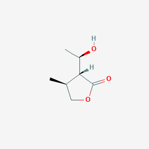 molecular formula C7H12O3 B1263949 (3R,4S,1'R)-3-(1'-hydroxyethyl)-4-methyldihydrofuran-2(3H)-one 