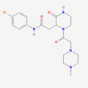 molecular formula C19H26BrN5O3 B12639505 C19H26BrN5O3 