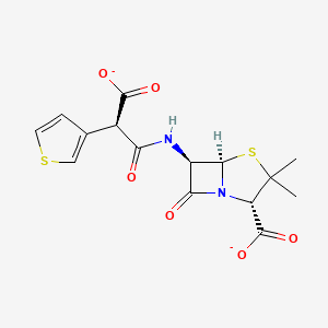 molecular formula C15H14N2O6S2-2 B1263951 Ticarcillin(2-) 