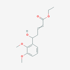 Ethyl 5-(2,3-dimethoxyphenyl)-5-hydroxypent-2-enoate