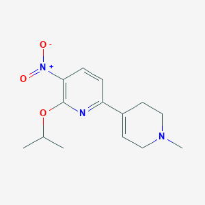 molecular formula C14H19N3O3 B12639565 6-(1-methyl-3,6-dihydro-2H-pyridin-4-yl)-3-nitro-2-propan-2-yloxypyridine 