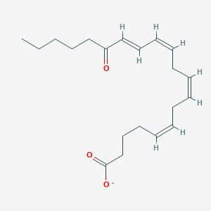 molecular formula C20H29O3- B1263960 15-oxo-ETE(1-) 