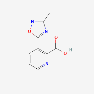 6-Methyl-3-(3-methyl-1,2,4-oxadiazol-5-yl)-2-pyridinecarboxylic acid