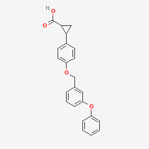 2-{4-[(3-Phenoxyphenyl)methoxy]phenyl}cyclopropane-1-carboxylic acid