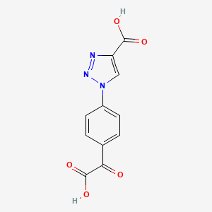 1-(4-Oxalophenyl)-1H-1,2,3-triazole-4-carboxylic acid