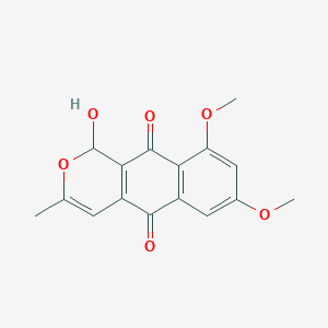 molecular formula C16H14O6 B1263968 1-Hydroxydehydroherbarin 