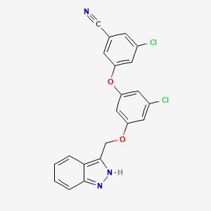 3-chloro-5-[3-chloro-5-(1H-indazol-3-ylmethoxy)phenoxy]Benzonitrile