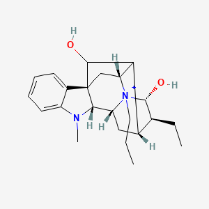 molecular formula C23H33N2O2+ B1263969 (3beta,5alpha,7alpha,16xi,17S,21alpha)-4-propylajmalan-4-ium-17,21-diol 