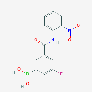 3-Fluoro-5-(2-nitrophenylcarbamoyl)benzeneboronic acid