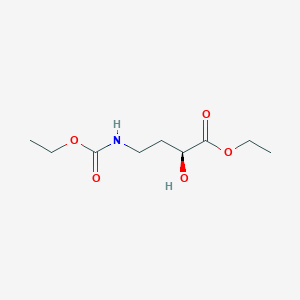 Ethyl (2S)-4-[(ethoxycarbonyl)amino]-2-hydroxybutanoate