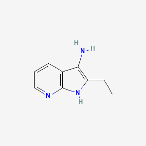 1H-pyrrolo[2,3-b]pyridin-3-amine, 2-ethyl-