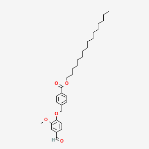 molecular formula C32H46O5 B12639752 Hexadecyl 4-[(4-formyl-2-methoxyphenoxy)methyl]benzoate CAS No. 920982-15-6