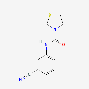 N-(3-Cyanophenyl)-1,3-thiazolidine-3-carboxamide