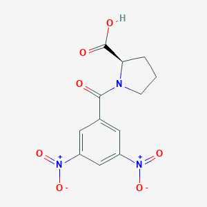 molecular formula C12H11N3O7 B126398 N-(3,5-Dinitrobenzoyl)-D-proline CAS No. 143492-63-1