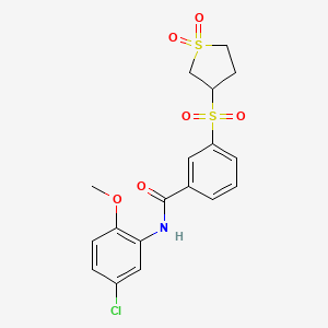 N-(5-chloro-2-methoxyphenyl)-3-[(1,1-dioxidotetrahydrothiophen-3-yl)sulfonyl]benzamide