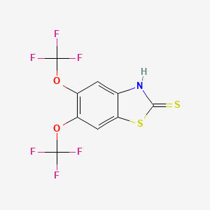 5,6-Bis(trifluoromethoxy)-1,3-benzothiazole-2(3H)-thione