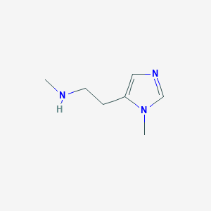 molecular formula C7H13N3 B12639840 methyl[2-(1-methyl-1H-imidazol-5-yl)ethyl]amine 