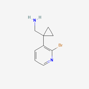 (1-(2-Bromopyridin-3-YL)cyclopropyl)methanamine