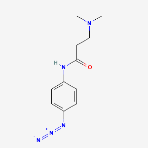 molecular formula C11H15N5O B12639861 N-(4-Azidophenyl)-N~3~,N~3~-dimethyl-beta-alaninamide CAS No. 921201-93-6