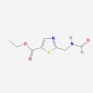 molecular formula C8H10N2O3S B12639863 Ethyl 2-(formamidomethyl)-1,3-thiazole-5-carboxylate CAS No. 919509-87-8