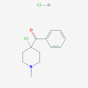 (4-Chloro-1-methylpiperidin-4-yl)phenylmethanone hydrochloride