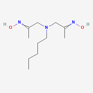 molecular formula C11H23N3O2 B12639906 N,N'-[(Pentylazanediyl)di(prop-1-yl-2-ylidene)]dihydroxylamine CAS No. 918893-48-8