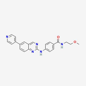 N-(2-Methoxyethyl)-4-[(6-Pyridin-4-Ylquinazolin-2-Yl)amino]benzamide