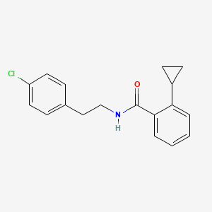 molecular formula C18H18ClNO B12639947 N-[2-(4-Chlorophenyl)ethyl]-2-cyclopropylbenzamide CAS No. 918867-70-6