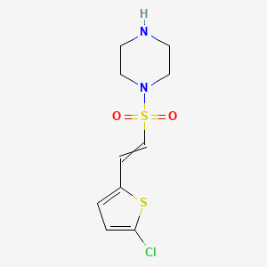 1-[2-(5-Chlorothiophen-2-yl)ethenesulfonyl]piperazine