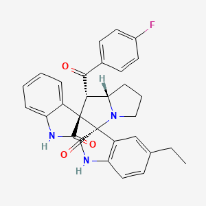 (1'S,3R,3'S,7a'S)-5''-ethyl-1'-[(4-fluorophenyl)carbonyl]-5',6',7',7a'-tetrahydro-1'H-dispiro[indole-3,2'-pyrrolizine-3',3''-indole]-2,2''(1H,1''H)-dione