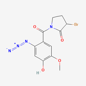 1-(2-Azido-4-hydroxy-5-methoxybenzoyl)-3-bromopyrrolidin-2-one