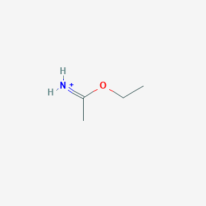 molecular formula C4H10NO+ B1264001 Ethylacetimidate 
