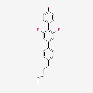 1,3-Difluoro-2-(4-fluorophenyl)-5-(4-pent-3-enylphenyl)benzene